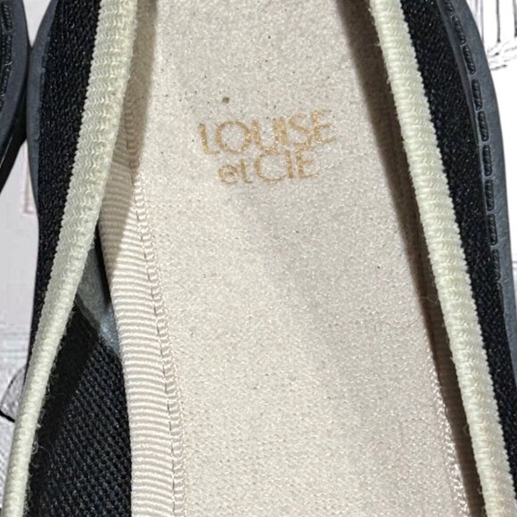 Louise et Cie Celete Black Off White Trim Point Toe Slip on Flats US 7 (E37.5) - Picture 3 of 10